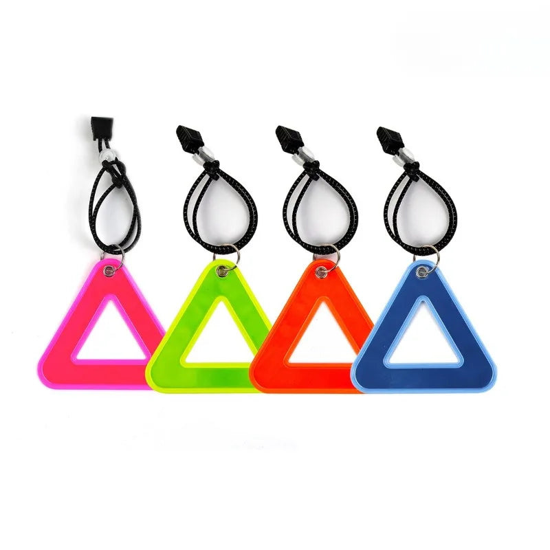 Bicycle Saddle Reflective Triangle Tag | Night Riding Safety Bike Safety Reflector Peaceful Pleasures Health and Wellness