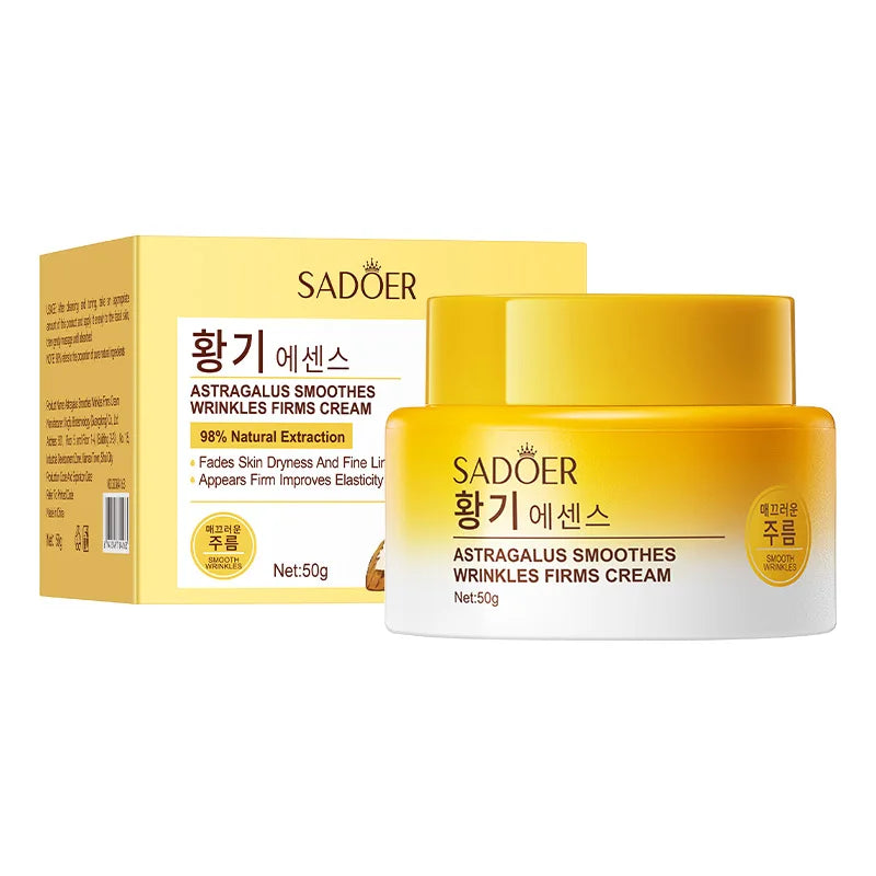 Astragalus Cream Brightening Moisturizing Improving Roughness Tenderness Repair Cream Deep Hydration Anti-Aging Facial Skin Care Peaceful Pleasures Health and Wellness 1PCS