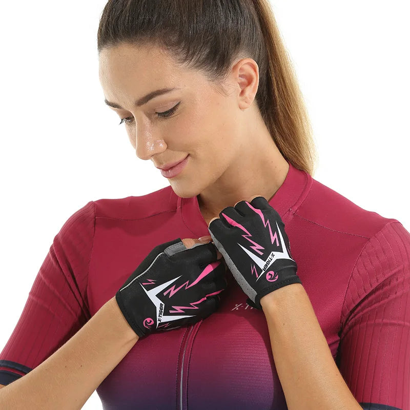 X-TIGER Half Finger Cycling Gloves – MTB, Gym & Riding