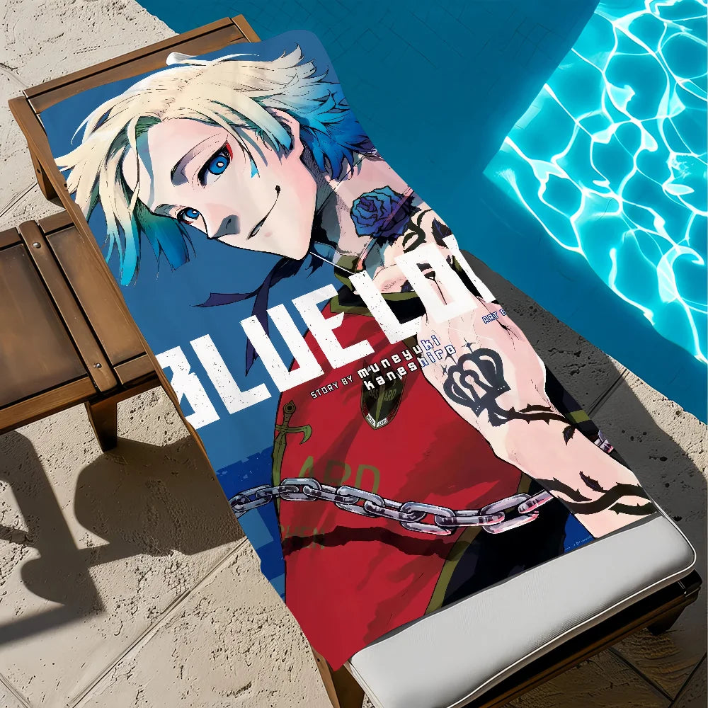Blue Lock Anime Beach Towel | Quick Dry Soft Towel – 11 Sizes