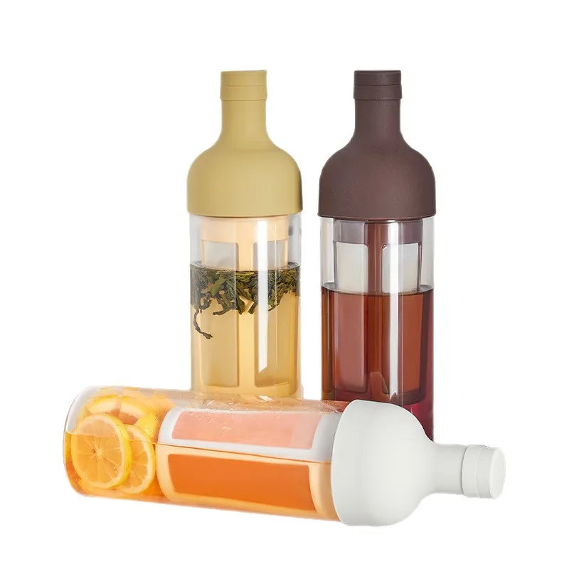 1000ml Cold Brew Coffee Pot High Borosilicate Glass Household Cold Brew Bottle Brew Fruit Tea Kettle for Home Use Coffee Pot Peaceful Pleasures Health and Wellness