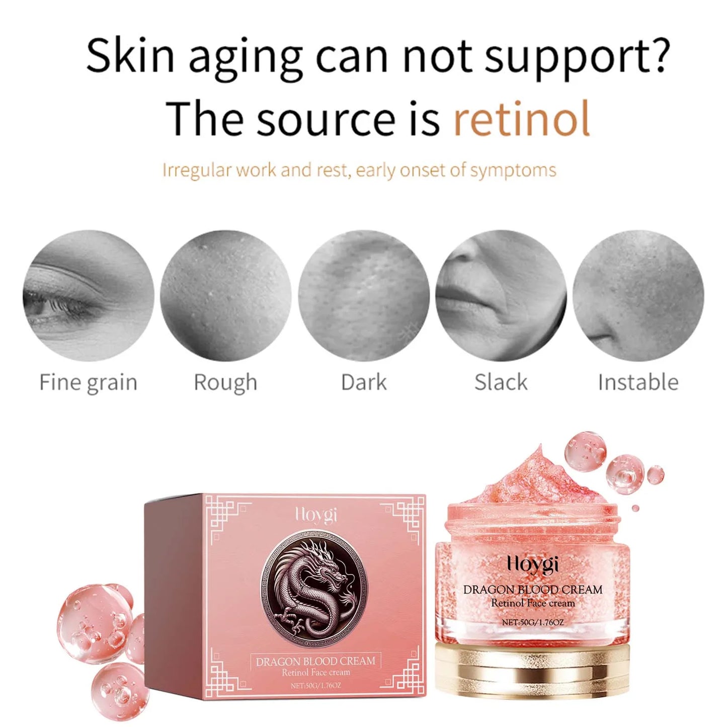 Dragon Blood Retinol Face Cream – Anti-Aging Firming Moisturizer