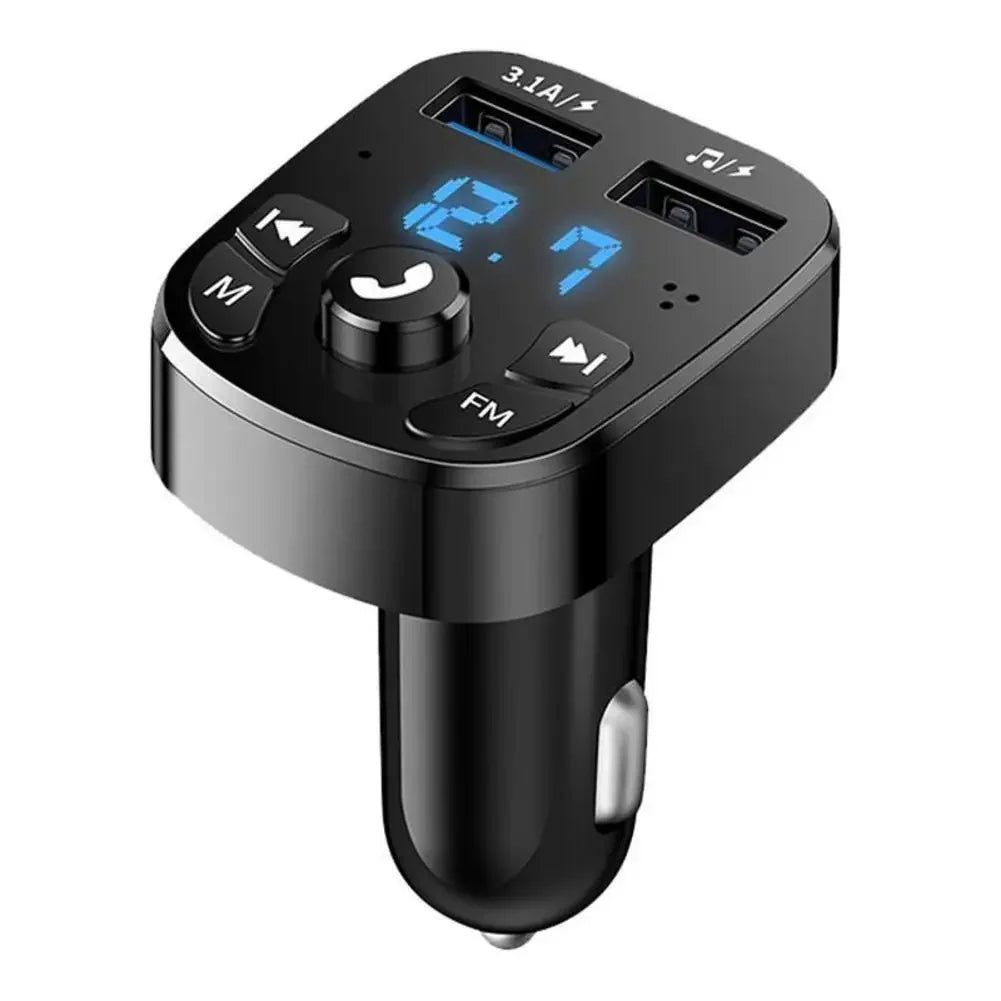 Car Mp3 Player Dual Usb Fast Charger Fm Bluetooth Receiver Bluetooth Compatible 5.0 Fm Transmitter Usb Flash Drive Plug Car Kit Peaceful Pleasures Health and Wellness