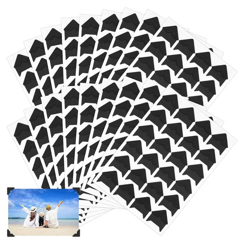 A36T-864 Pcs Photo Corners Self Adhesive, Acid Free Picture Corners For Scrapbooking, Photo Corners For DIY Scrapbooking A Peaceful Pleasures Health and Wellness