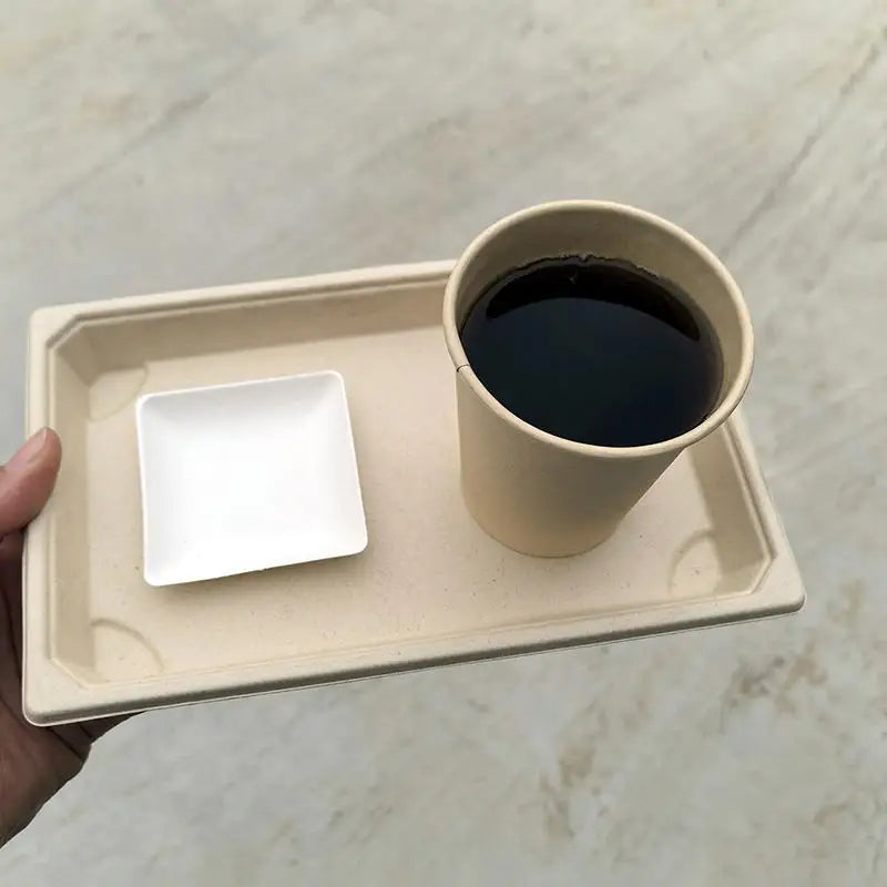 Compostable Sugarcane Dessert Plates – 10 or 25 Pack | Eco Snack