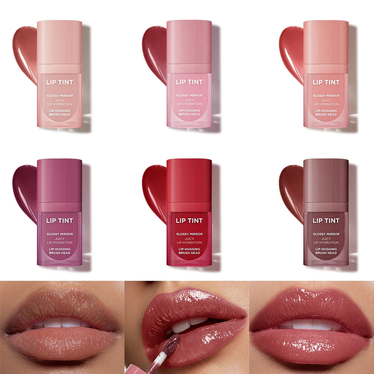 Hello Kiss 6-Color Matte Velvet Lip Gloss – Waterproof & Hydrating