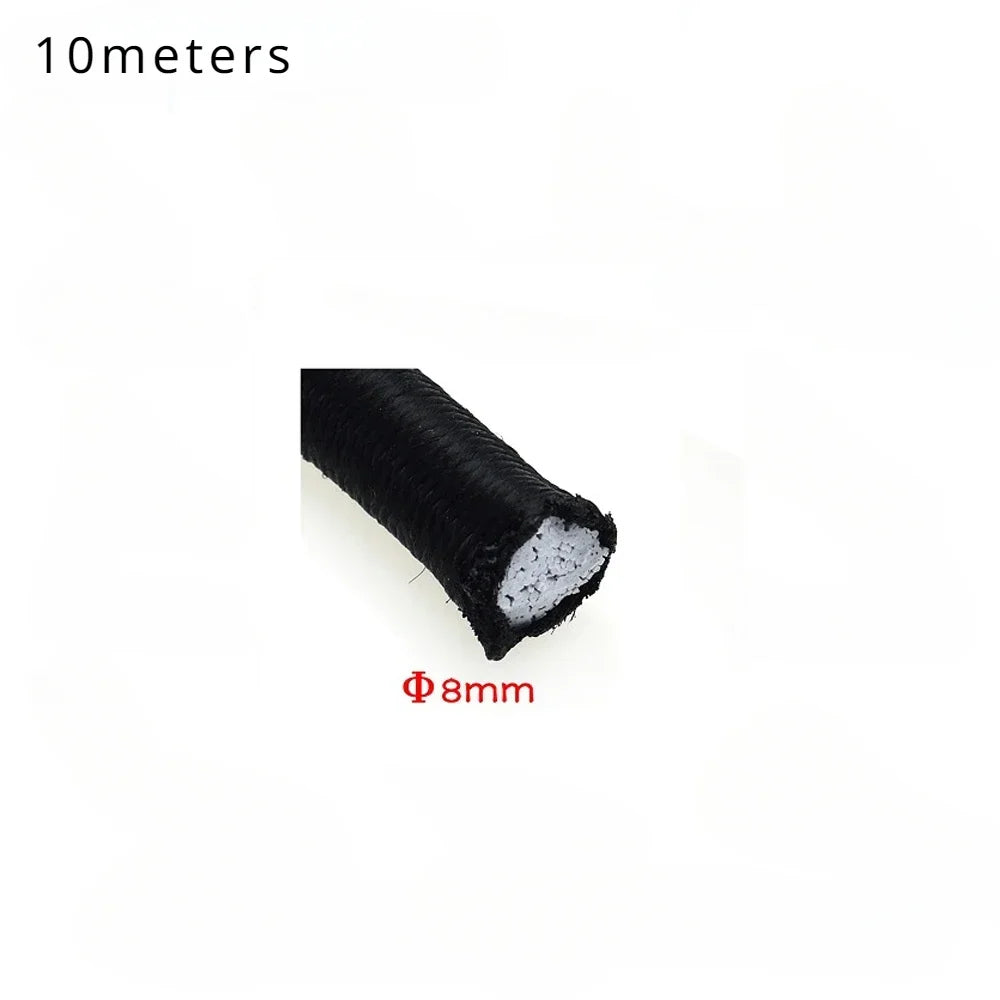 3mm/4mm/5mm/6mm/8mm Elastics Rope Elastic Cord Sewing Elastic Band Apparel Accessories Black Tent High Quality Belt Clothing Sew Peaceful Pleasures Health and Wellness 8mmx10m