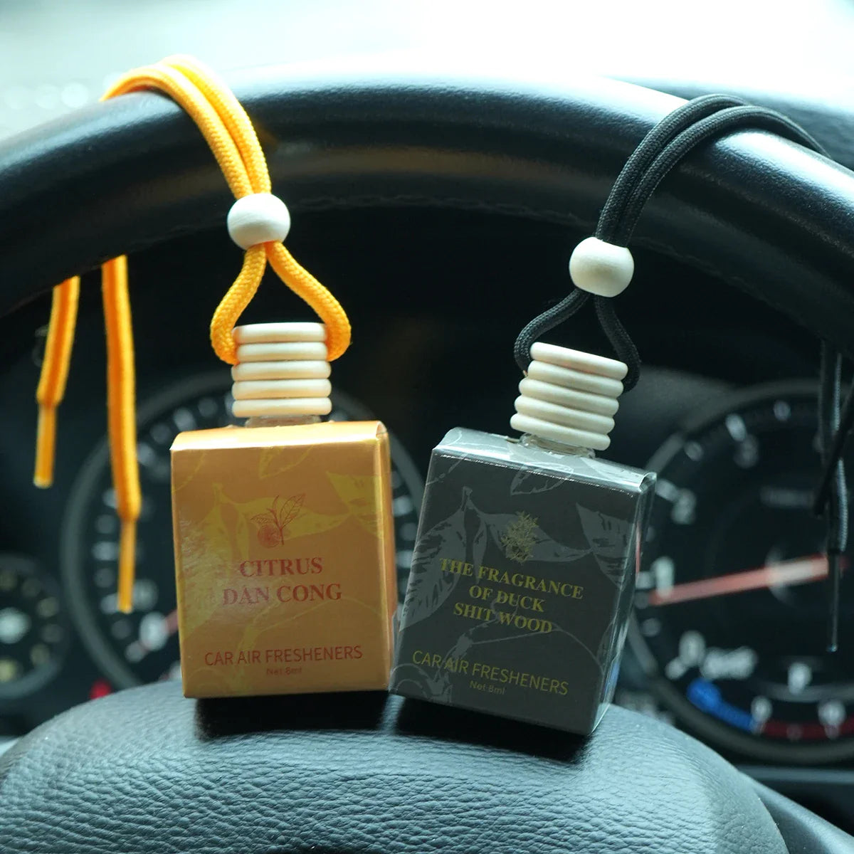 FORMBO Tea Car Air Freshener – Alcohol-Free Hanging Diffuser
