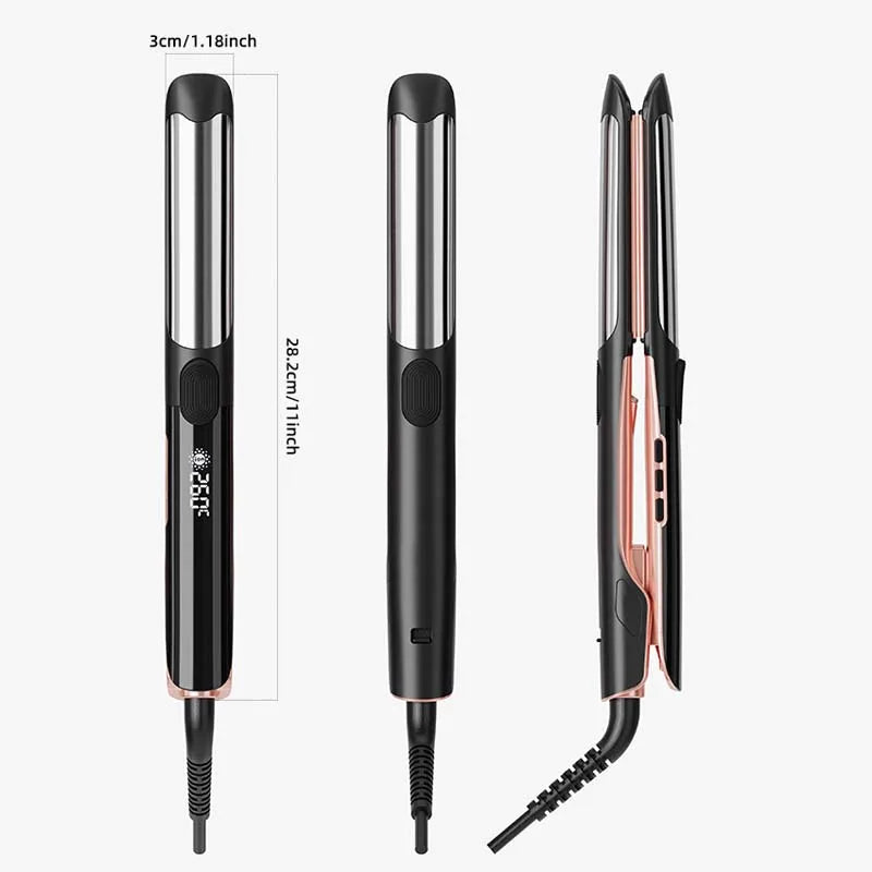 Titanium Flat Iron Hair Straightener | LED Display, Auto Power-Off Titanium Flat Iron Peaceful Pleasures Health and Wellness