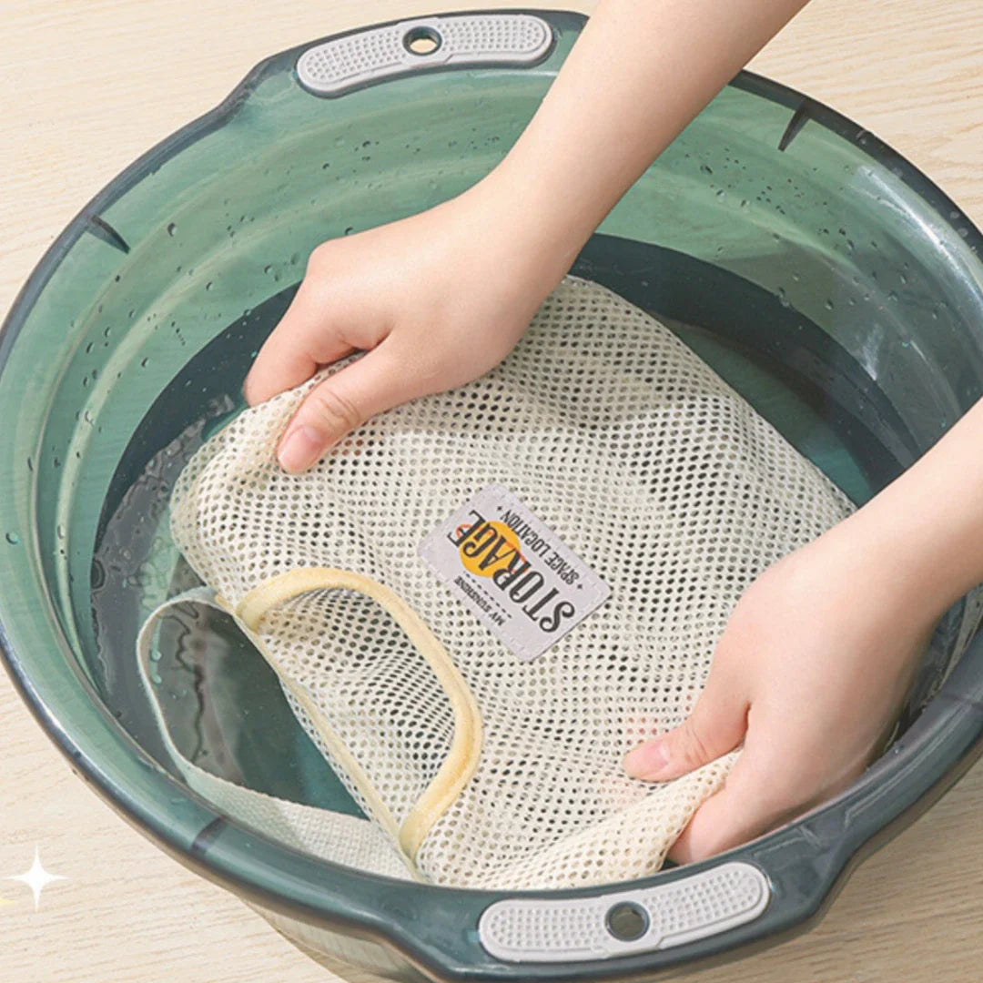 Wall Hanging Mesh Storage Bag – Closet & Wardrobe Organizer