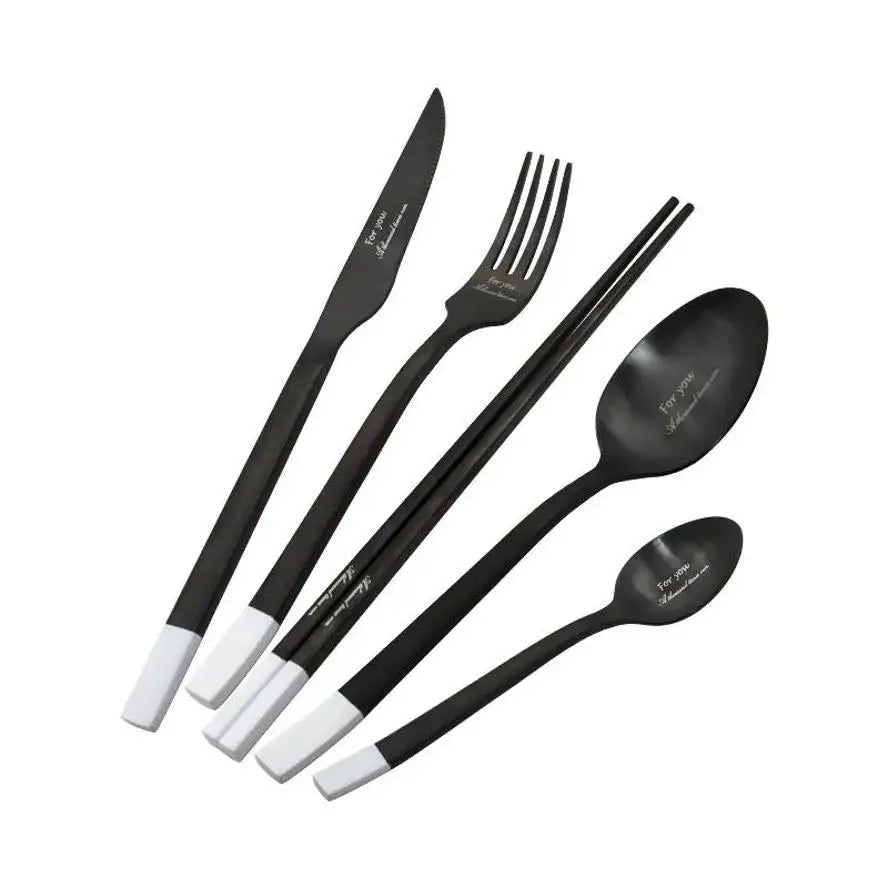 End Stainless Steel Cutlery Western Tableware Fork Steak Knife