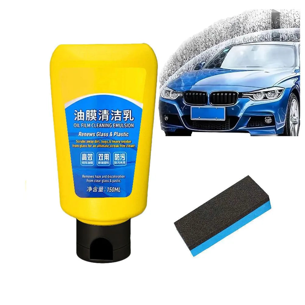 Car glass oil film remover Glass polishing Composite windshield wiper Car glass polishing Clear Windows Car beauty Peaceful Pleasures Health and Wellness