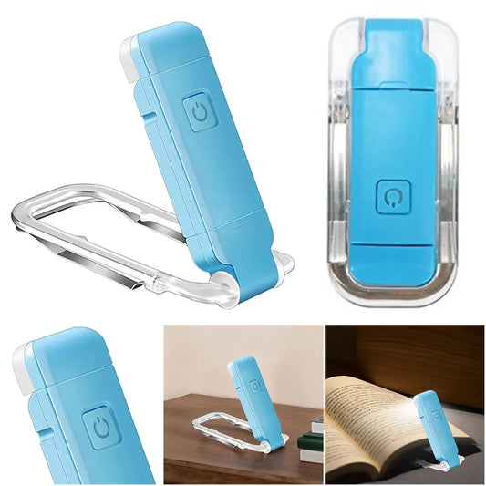 LED USB Rechargeable Book Light – Eye-Care Clip Reading Lamp Clip Reading Light Peaceful Pleasures Health and Wellness