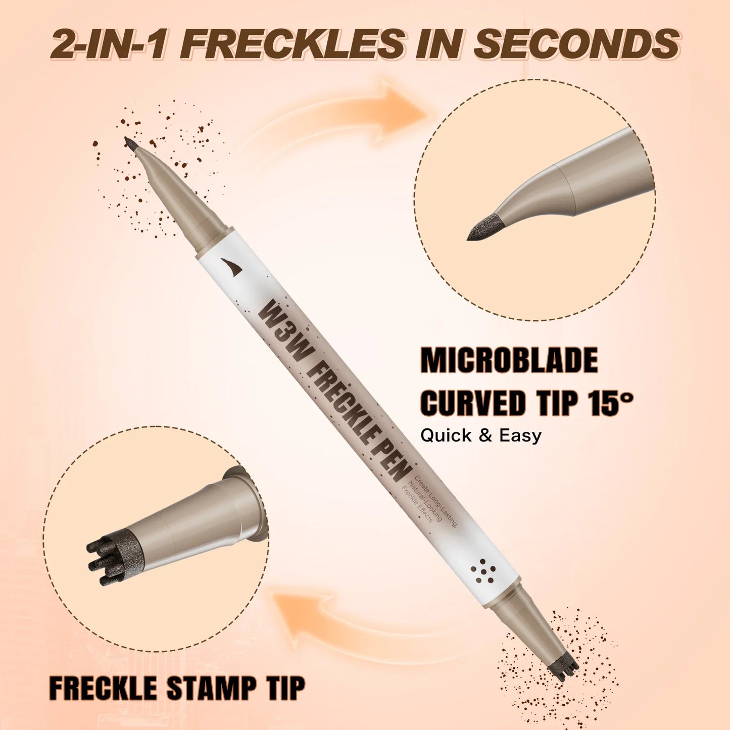 Waterproof Freckle Stamp Pen – Natural Faux Freckle Makeup