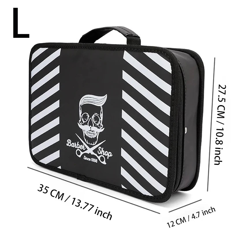 Barber Large Capacity Waterproof Storage Box Salon Beauty Hair Cutting Tools Case Salon Multifunctional Portable Suitcase Tools Peaceful Pleasures Health and Wellness L