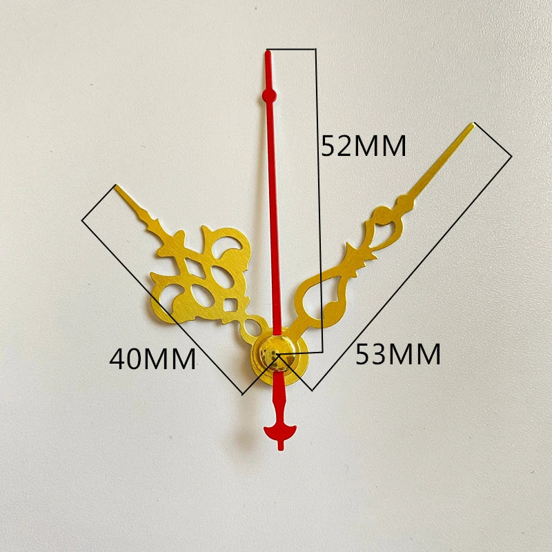 Silent Mute DIY Wall Clock Movement with Hands – Quartz Mechanism Repair Kit
