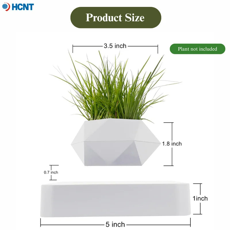 HCNT Magnetic Levitating Air Bonsai Pot | Floating Plant Pot