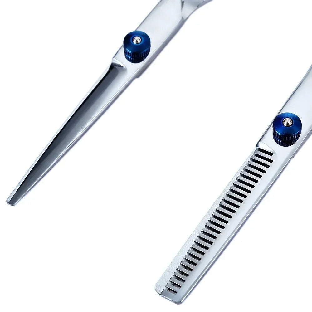 6.5" Professional Barber Scissors Set – 7PCS Hair Shears Kit