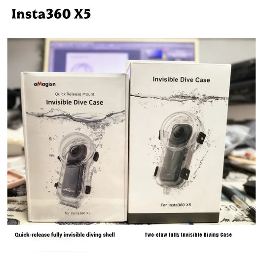 Insta360 X5 Invisible Dive Case | 60m Waterproof Housing Waterproof Camera Housing Oasis Select