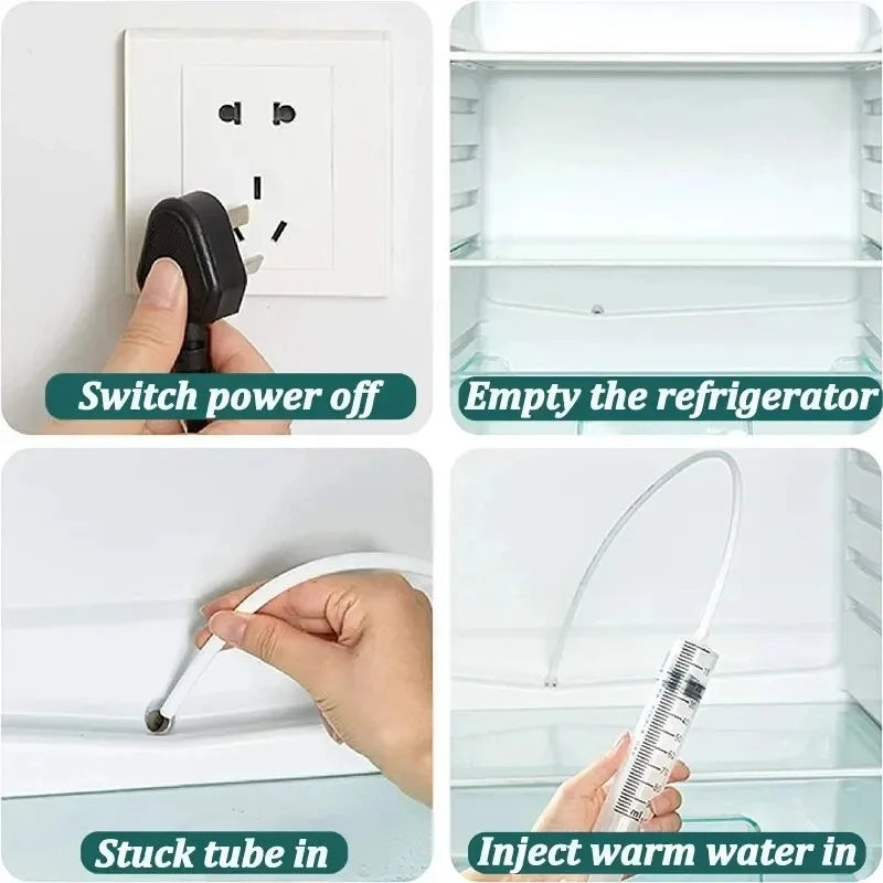 Refrigerator Drain Hole Cleaning Kit – 5/6 Pcs Brush Set