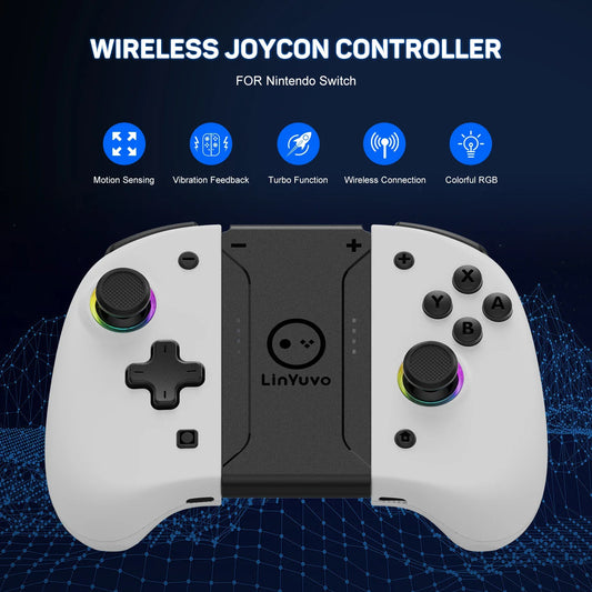 AyeBeau Nintendo Switch Wireless Controller – Hall Effect Gamepad Wireless Gaming Controller Oasis Select