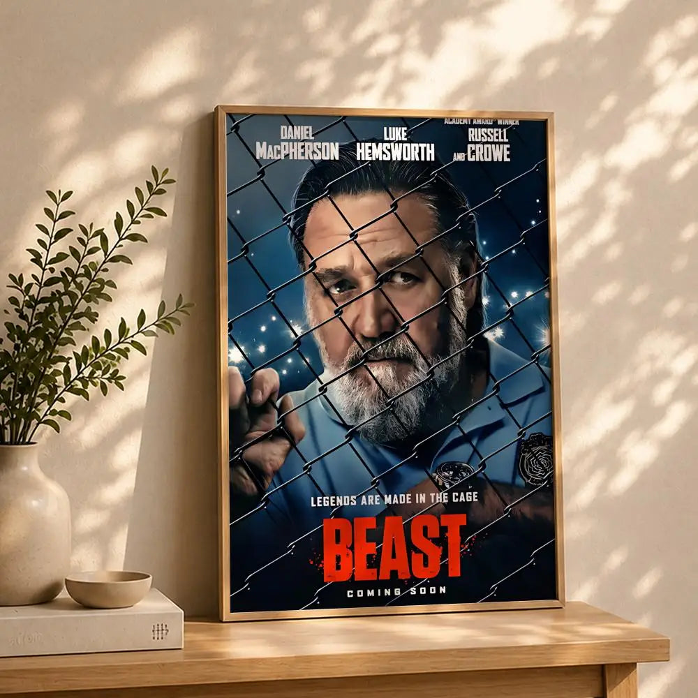 Movie-Beast HD Self-Adhesive Waterproof Wall Art Poster Wall Art Poster Peaceful Pleasures Health and Wellness White5 21X30cmNoframe