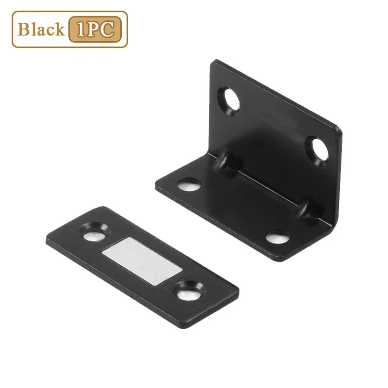 L-Shape No-Drill Magnetic Cabinet Door Catch | 1–20 Pack