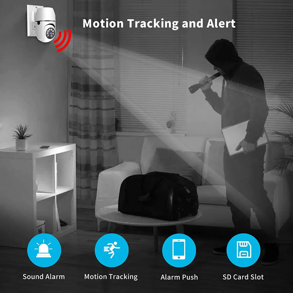 WiFi IP Camera 1080P HD Wireless Two-way Audio Night Vision Motion Detection Security Cameras Indoor For Tuya Smart Home Peaceful Pleasures Health and Wellness