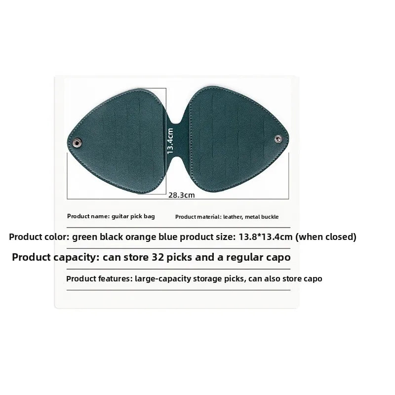 Guitar Picks Box Acoustic Guitarpick Strawstring Storage Bag Clip