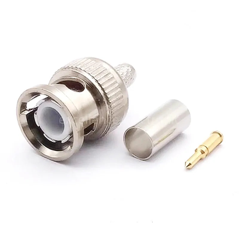 5/10/20/50 Sets 3-Piece BNC Male RG58 Plug Crimp Connectors Peaceful Pleasures Health and Wellness