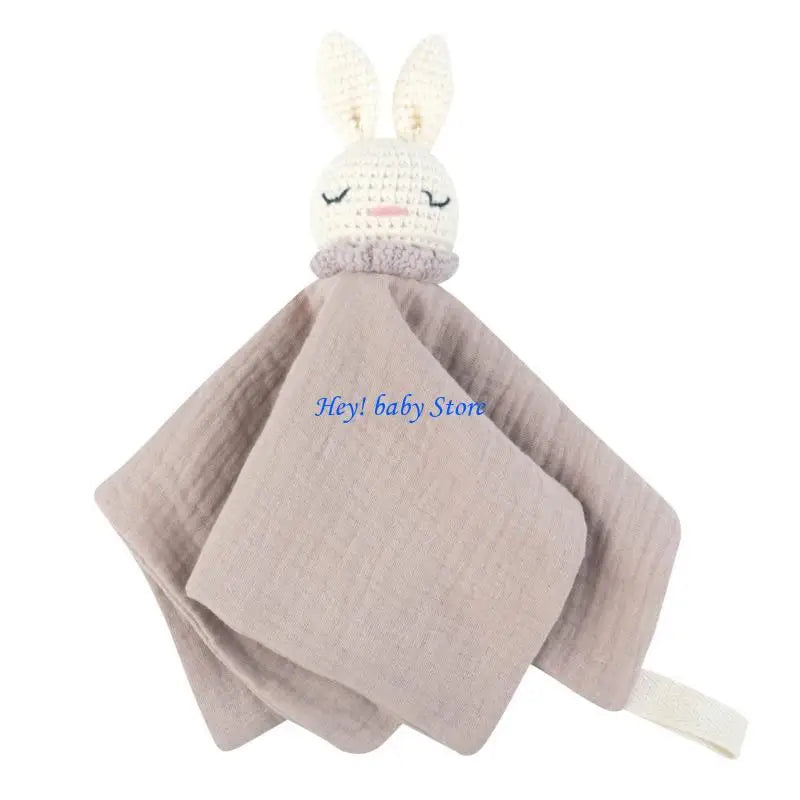 Baby Knitted Rabbit Comforting Towel | Soft Soothe Doll for Newborns
