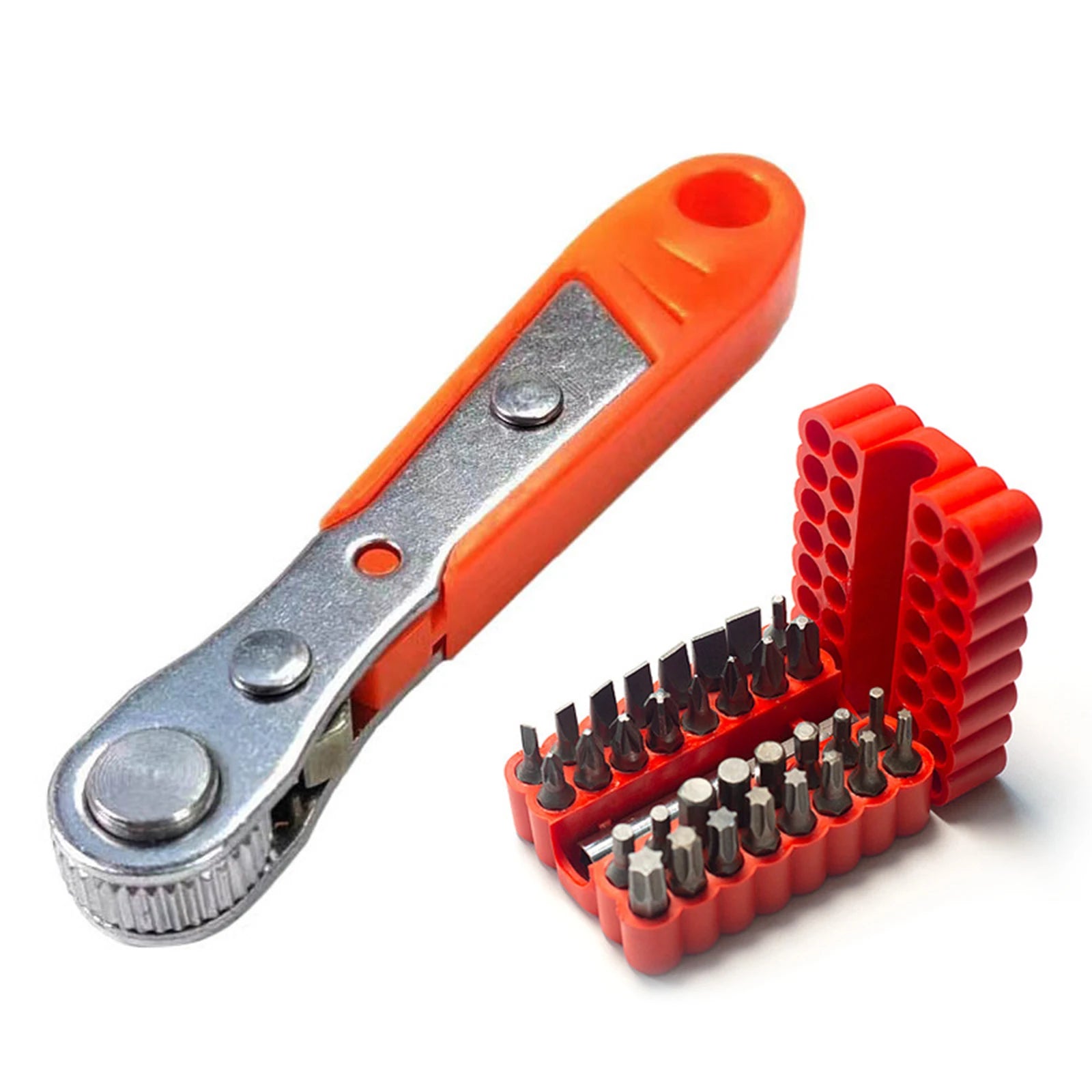 Right Angle Screwdriver Set 1/4 Mini Ratchet Wrench Magnetic 1/4 Bits 90 Degree Offset Screwdriver Metric Home & Outdoor Repairs Peaceful Pleasures Health and Wellness
