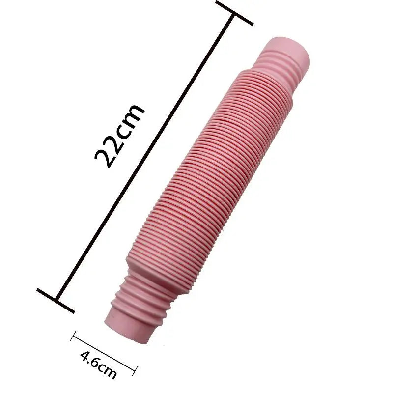 Collapsible Tunnel Tube Toy for Hamsters, Ferrets & Rabbits Small Pet Tunnel Toy Peaceful Pleasures Health and Wellness Pink
