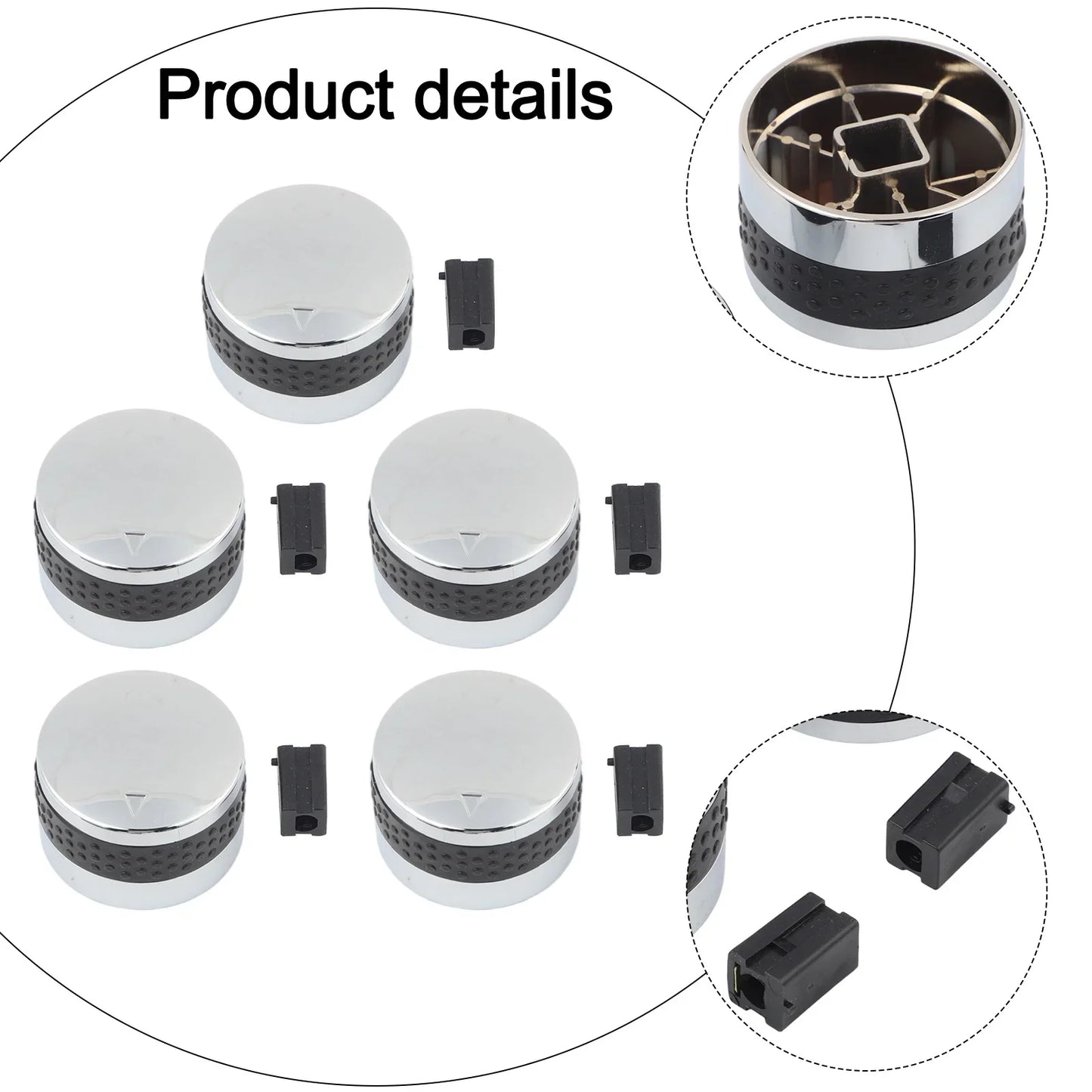 BBQ Gas Grill Control Knobs Replacement Set – 3/5/6 Pack