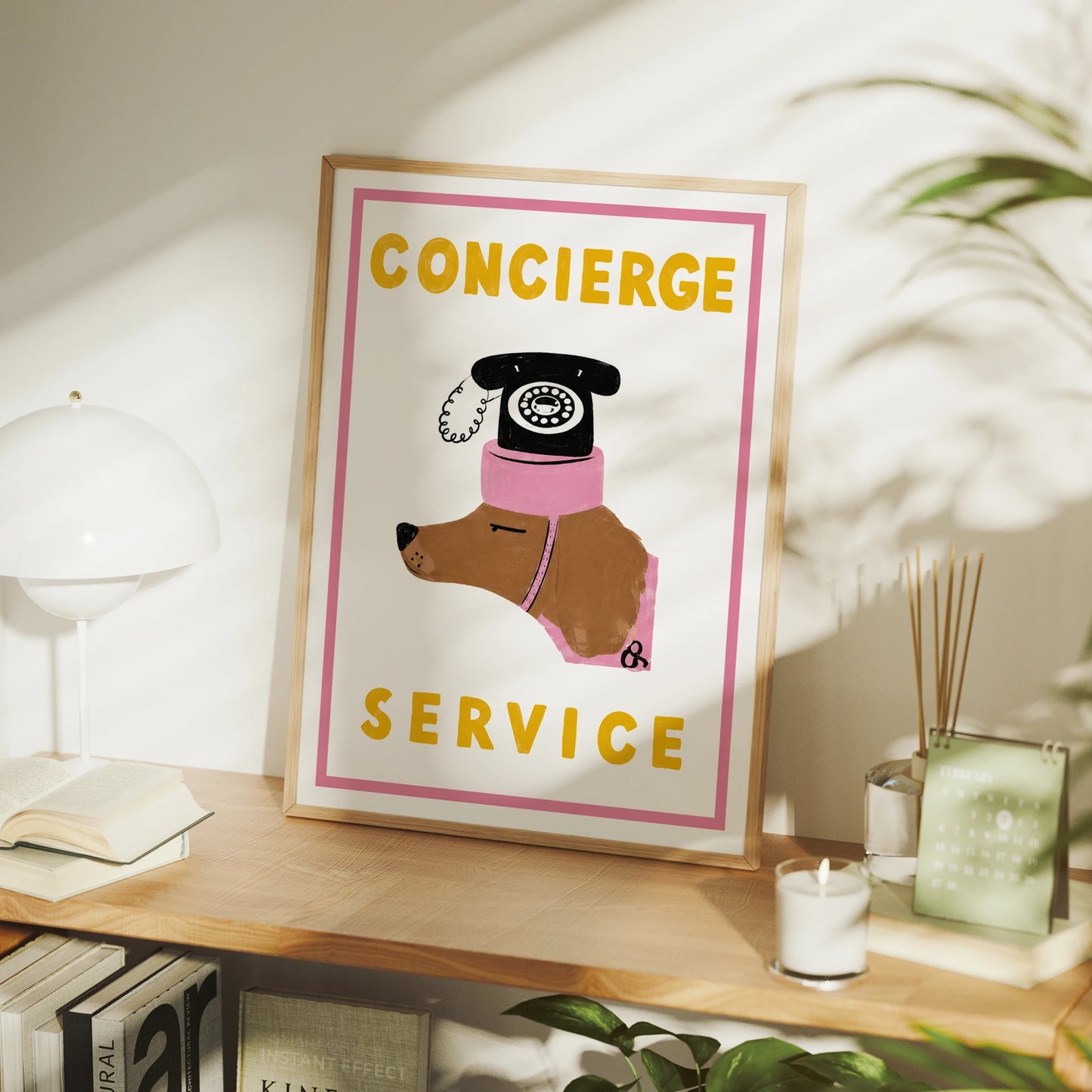 Modern,Retro Concierge Service Wall Art Print Canvas Painting Poster Picture For Living Room,Bedroom Home Decor Peaceful Pleasures Health and Wellness