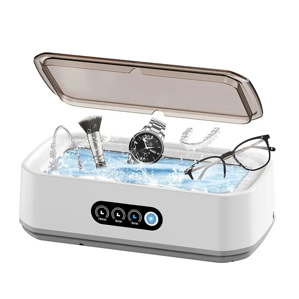 Ultrasonic Cleaner Machine Eyeglass 650ml Mini High-frequency Vibration Cleaning For Glasses Jewelry Denture Pacifier Peaceful Pleasures Health and Wellness