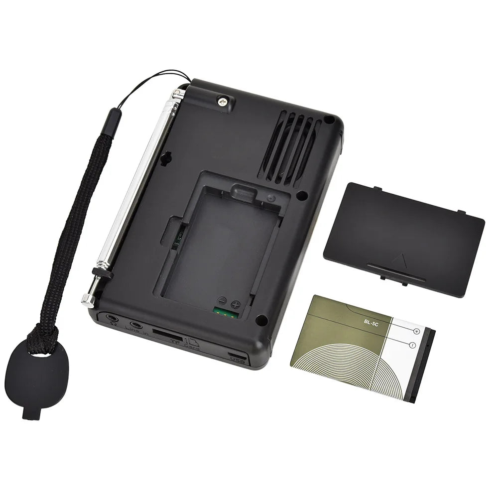 USB MP3 Digital Recorder Support TF Card Bluetooth Radio HRD-603