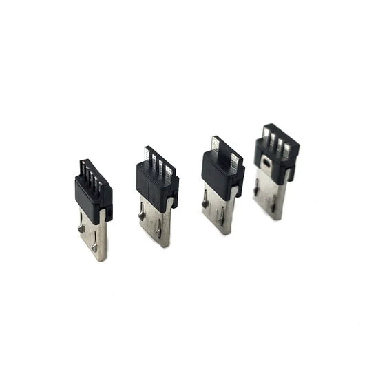 20pcs Micro USB 2.0 Male 2p/4p/5Pin USB Connectors USB Connector Port Jack Tail Sockect Plug Terminal Peaceful Pleasures Health and Wellness