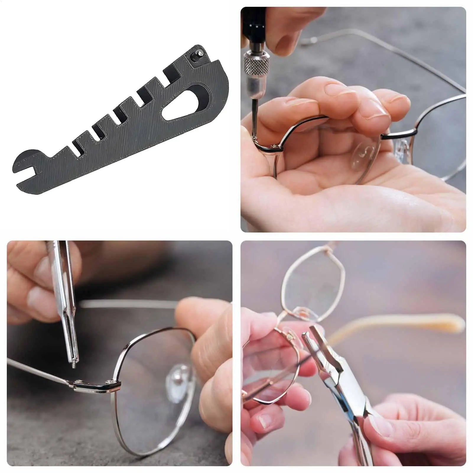 Eyeglass Temple Bending Adjustment & Repair Tool | Precise Fit Eyeglass Repair Tool Peaceful Pleasures Health and Wellness