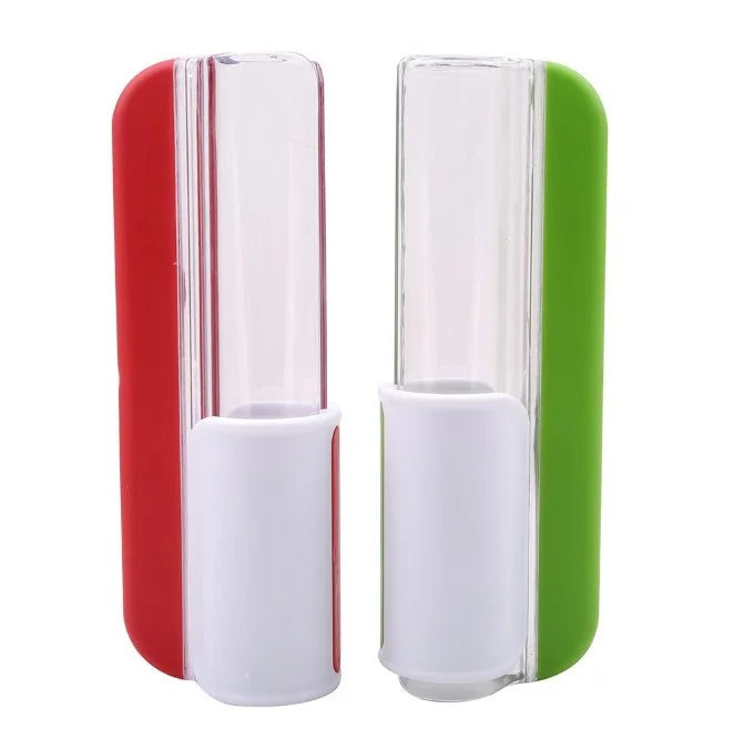 High Quality Plastic Handle Stainless Blade Grape Tomato Fruit Vegetable Salad Cherry Manual Zip Quick Slicer Kitchen Supplies Peaceful Pleasures Health and Wellness 1pc random color