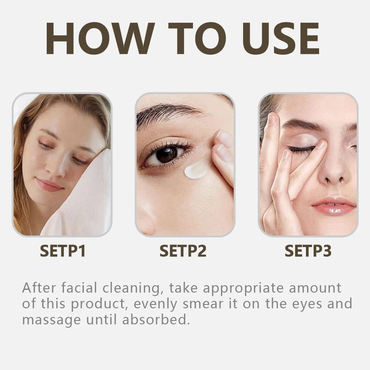 Castor Oil Eye Massage Cream | Firming & Brightening Eye Treatment