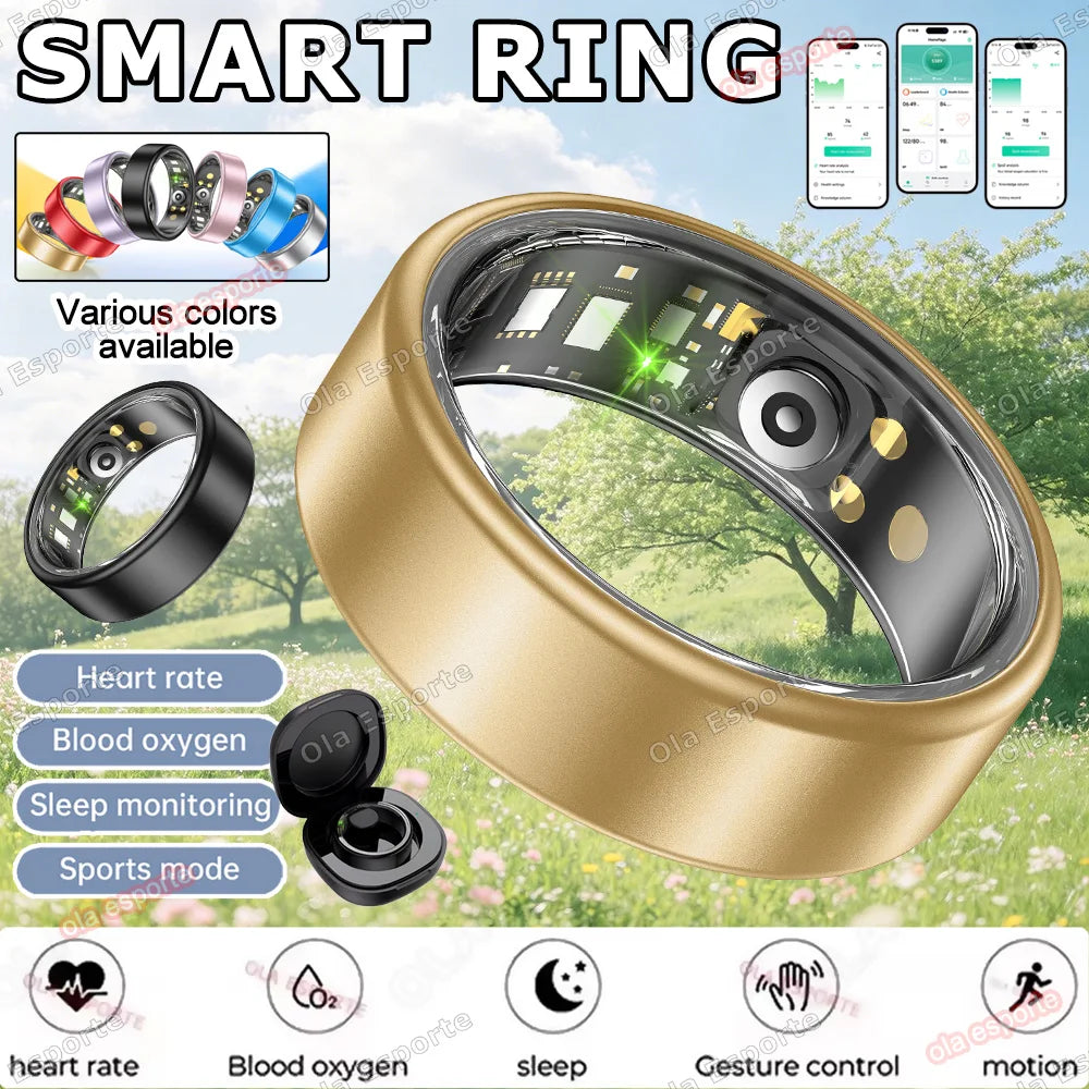 Smart Ring | Heart Rate, Sleep & SpO₂ Tracker | Android iOS