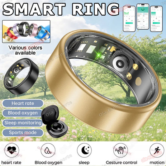 Smart Ring | Heart Rate, Sleep & SpO₂ Tracker | Android iOS Smart Health Ring Peaceful Pleasures Health and Wellness