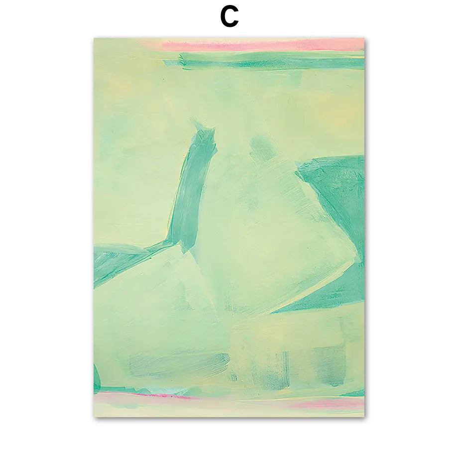 Modern Abstract Woman Wall Art Mid-Century Boho Figure Canvas Prints Minimalist Aesthetic Posters Living Room Bedroom Home De Peaceful Pleasures Health and Wellness C 50x70cm Unframed