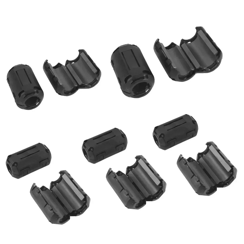 22pcs Clip on Ferrite Ring Core Bead Choke RFI EMI Noise Suppressor Cable Clips for USB Audio Video Power Cord Peaceful Pleasures Health and Wellness