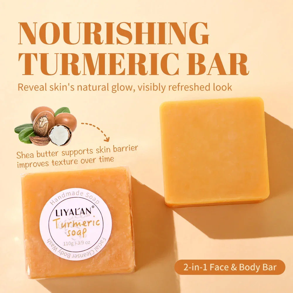 Turmeric Handmade Soap – 2-Pack Face & Body Bar Peaceful Pleasures Health and Wellness