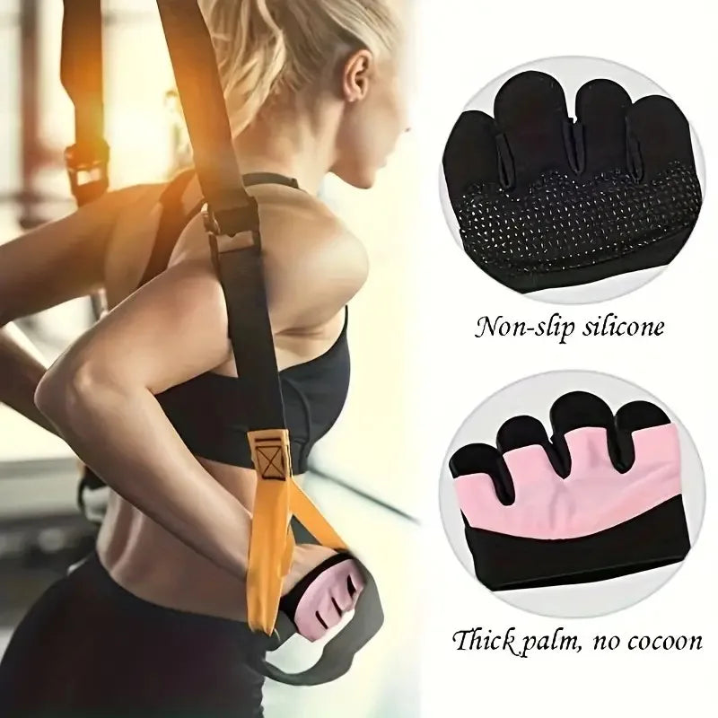 1 Pair Sweat Absorption Non-slip Fingerless Gloves for Men - Ideal for Outdoor Sports, Shooting, Hunting, Airsoft, and Cycling Peaceful Pleasures Health and Wellness