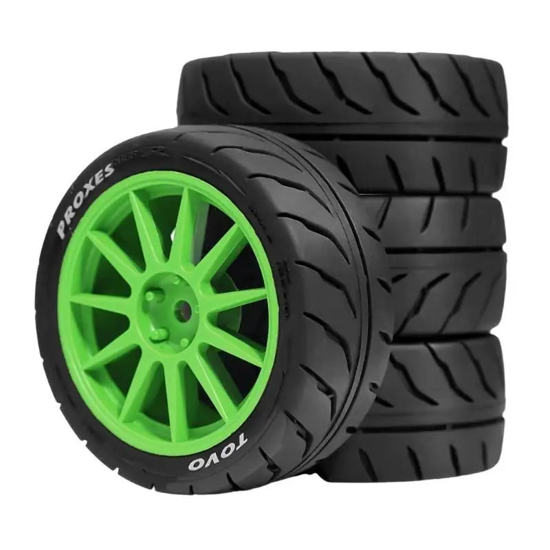 RC Beadlock Wheel Tires 1/10 Scale Crawler 4PCS Rubber Set