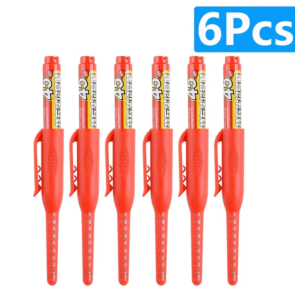 Waterproof Long Head Nib Deep Hole Markers Pen Tile Carpenter