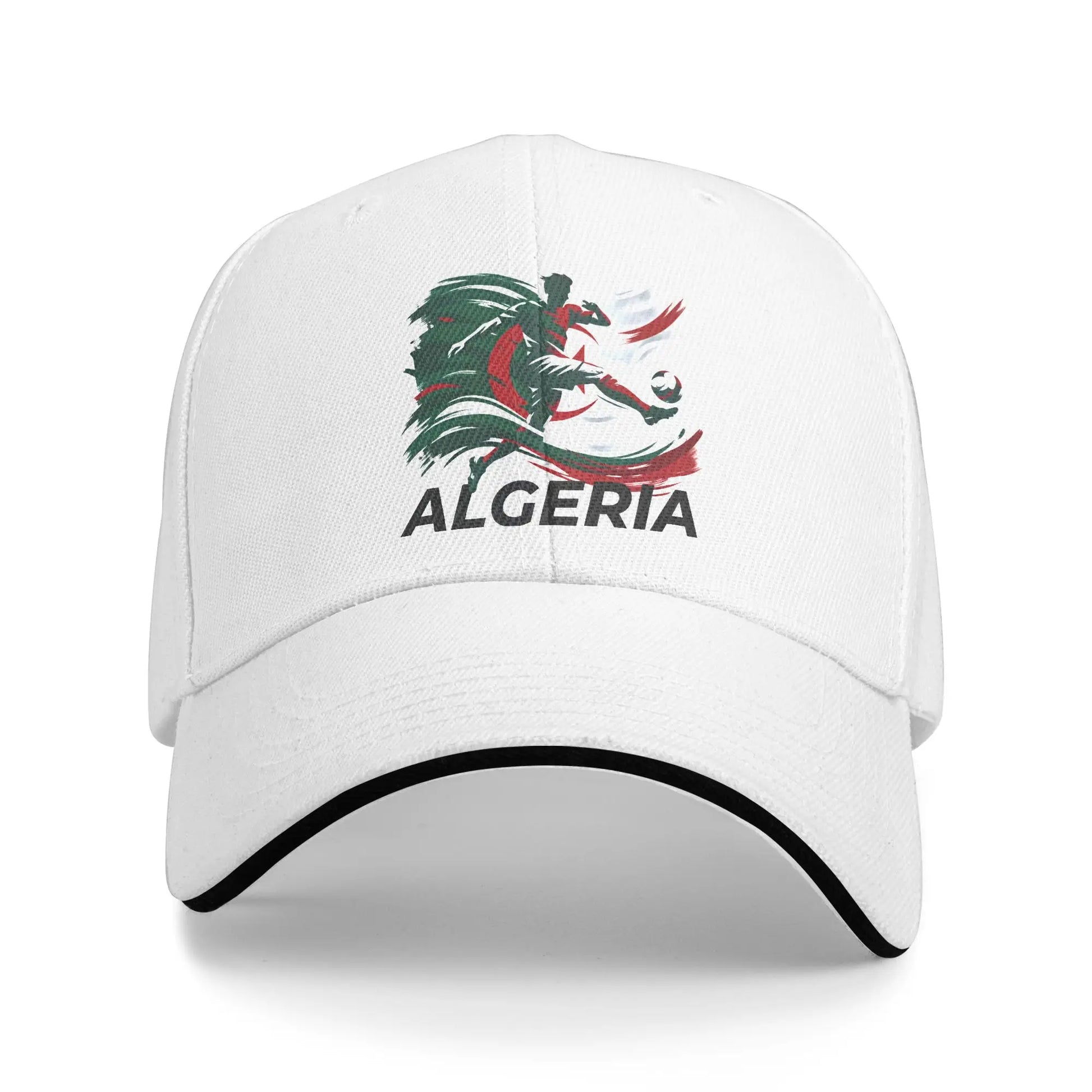 Summer DZ Algeria Algerian Flag Baseball Cap Outdoor Sports Trendy Design Sun Trucker Hat Men Women Sunscreen Snapback Cap Peaceful Pleasures Health and Wellness 4 One Size